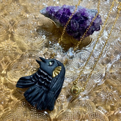 necklace ブラックなアマビエさん