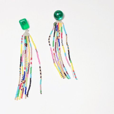 【特集掲載作品】 Colorful beads tassel/エスニック ビーズ タッセル