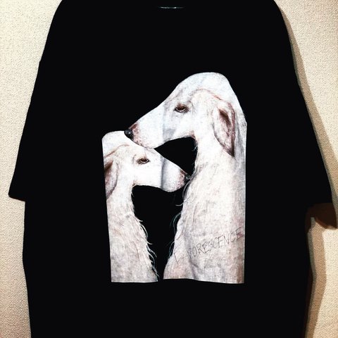 Borzoi over shirt