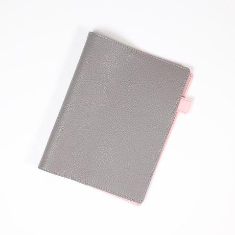【送料無料】選べるカラー5色　B6　イタリアンレザー　牛革　可愛い　手帳カバー