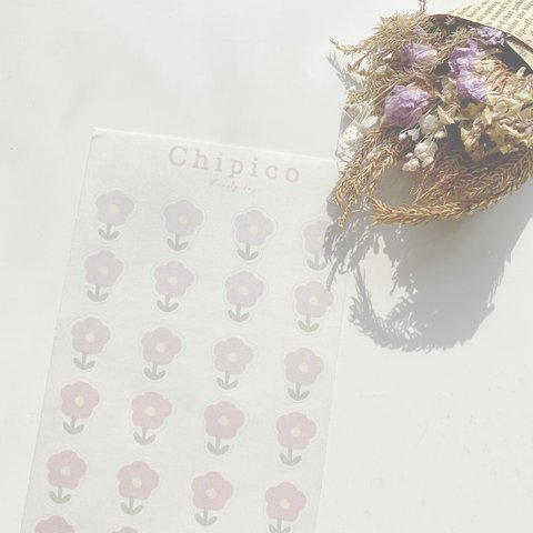 Chipico オリジナル　flowerシール