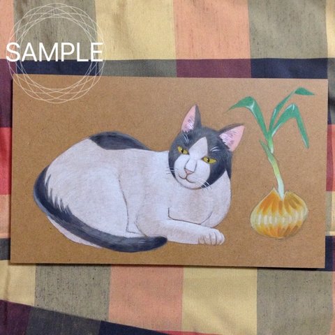 原画◉イラスト◉美人画風猫絵図（旧作救済）