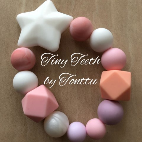 洗えるオールシリコン！tinyteeth  ™️ 歯固めジュエリー™️ ピンク系