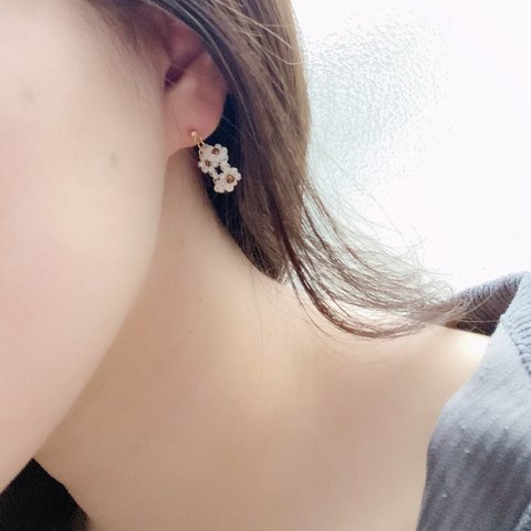 おはなのわっか　ピアス　イヤリング　