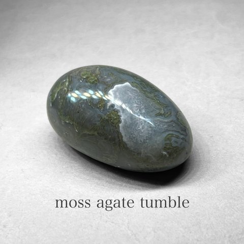 moss agate tumble：geode / モスアゲートタンブル K