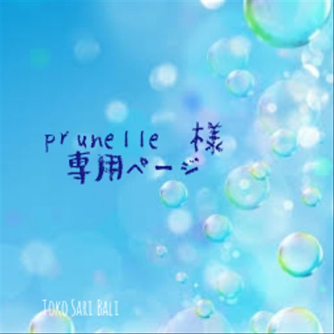 prunelle✴︎様 専用ページ