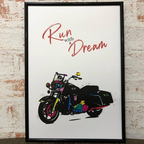 アートポスター　　Run with a Dream