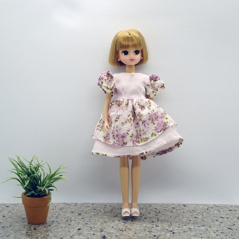 花のワンピースドレス