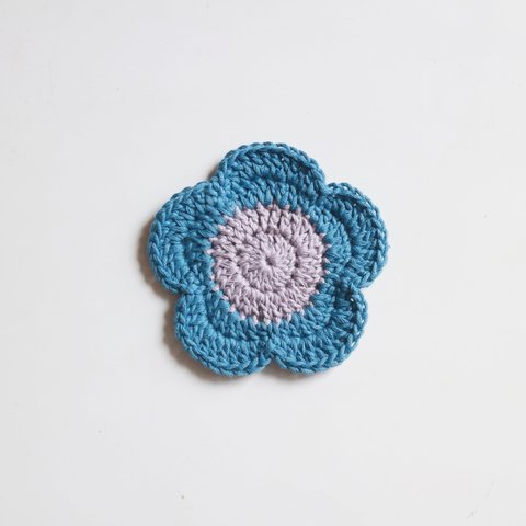 お花 レトロ コースター 編み物