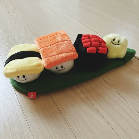 ノーズワーク❤️おすしセット🍣 ペットおもちゃ プレゼントに うちの子グッズ 犬 音鳴るおもちゃ 