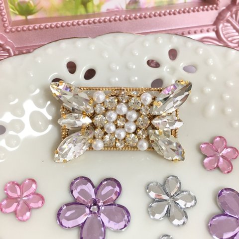 送料無料☆A級☆Pearl Bijou Brooch(Necklase)