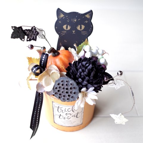 【10%OFF】ハロウィン早割・黒猫缶🎃