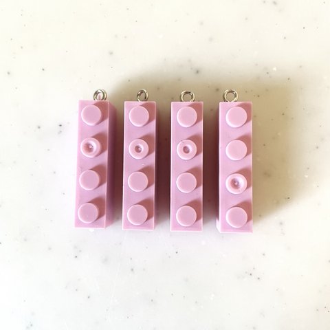 Pink Stick Block Pendant Tops