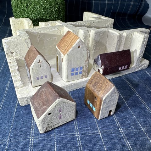 ミニチュアハウス　ミニハウス　小さな木のお家　Tiny house　5種　㉑