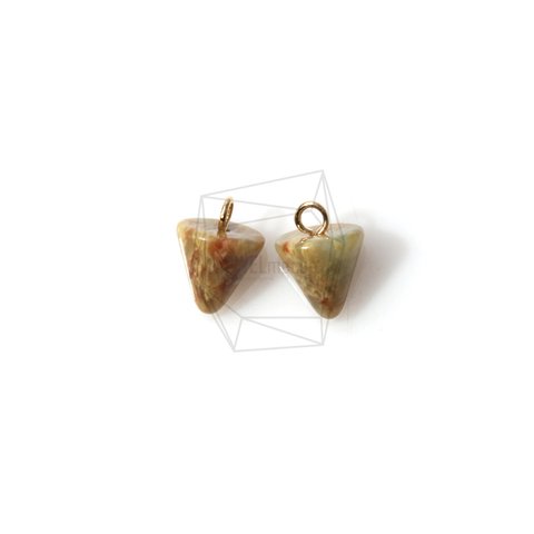 STO-050-G【2個入り】合成石コーンペンダント,stone Cone Pendant