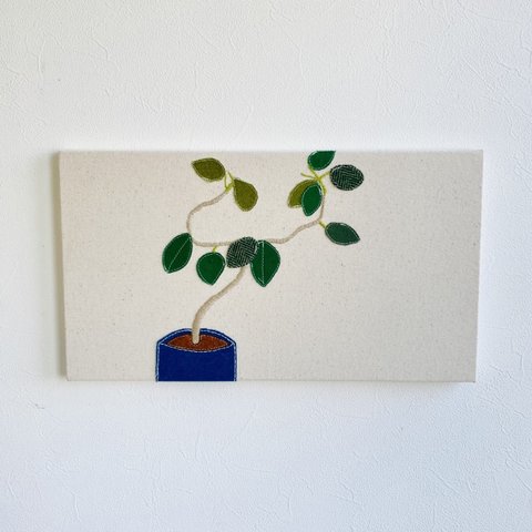 植物シリーズ ファブリックパネル  フランスゴムの木