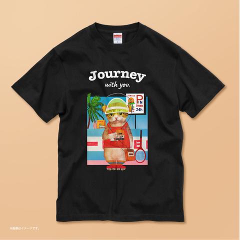 「Journey with you 80s」/コットンTシャツ/送料無料