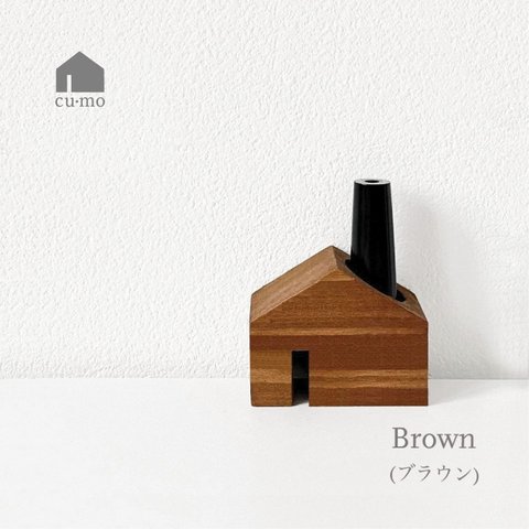 木製スタンプスタンド  ❁⃘ ブラウン色　印鑑スタンド 印鑑立て