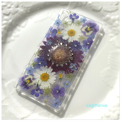 Xperia Z５ガーベラスマホケース 