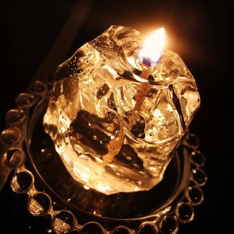 氷の様に冷たいクリアな美しさを。- ice candle - 【特集掲載作品/受注生産】
