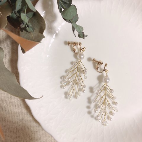 小枝アクセサリー ピアス/イヤリング typeA