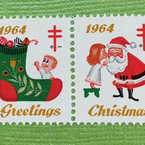 x‘mas sealのartmuseum　　USA　stamp 