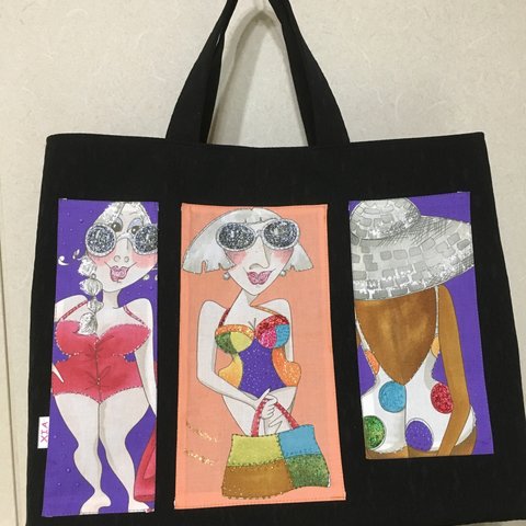 ローラライと着物のコラボbag