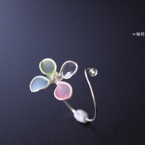 フラワー 春恋 Ring ≪敏感肌に安心≫ニッケルフリー ディップアート ワイヤーアクセサリー マニキュアフラワー