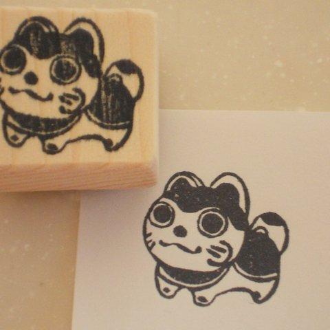 ゴム版はんこ「犬張り子・横」【受注製作】