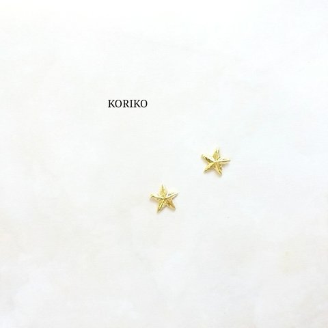 Gold×STAR＊小ぶりデザインピアス/イヤリング＊星