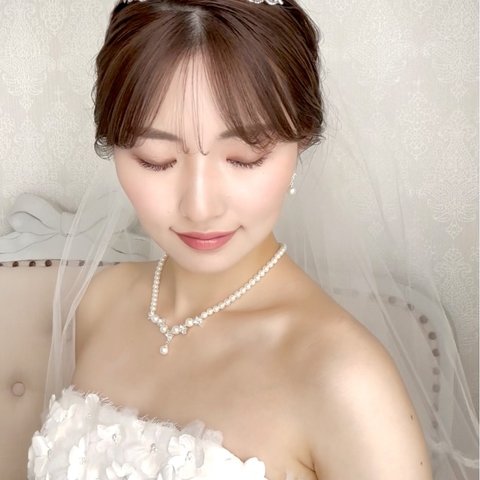 N10 ブライダル 結婚式 ブライダル  ウェディング  ウエディング ネックレス&イヤリング 