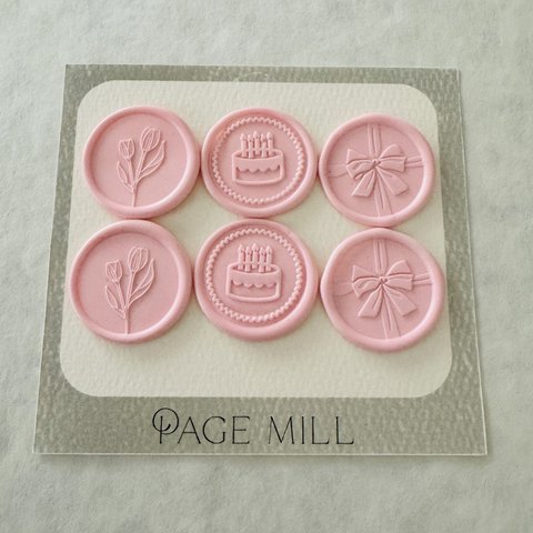 【Pink mix】sealing wax 6個set