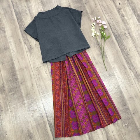 KOKKA エスニック の かわいい ギャザースカート