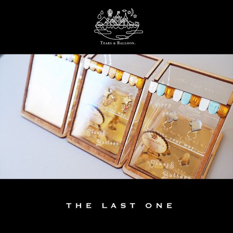 (ピアスつき☆)スイーツケース風ディスプレイBOX "THE LAST ONE"