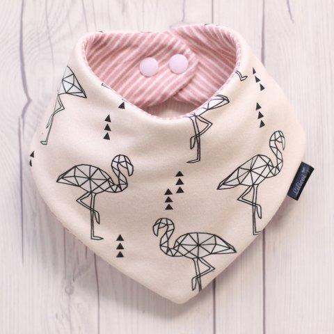 Organic Cotton バンダナスタイ●flamingo babypink【送料無料】