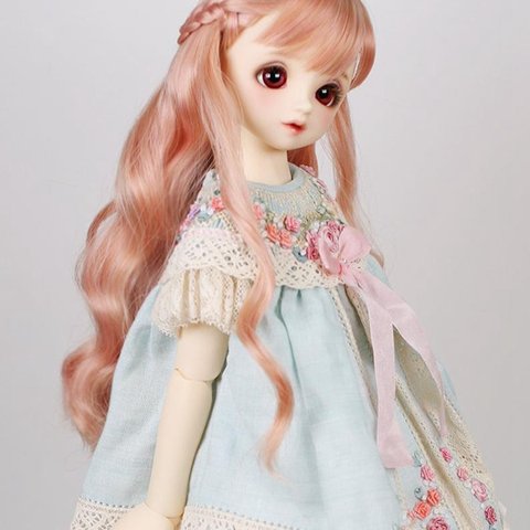 BJD 1/3 1/4  1/6人形 ドール用ウィッグ カツラ 耐熱 ハンドメイドzxww-10