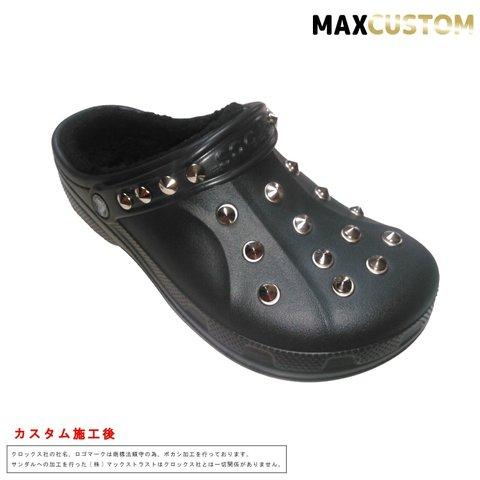 クロックス crocs パンク カスタム 黒 ボア付
サイズ22～29cm 新品