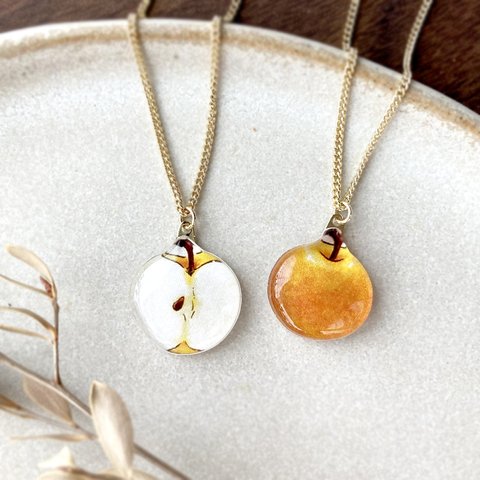 Pears necklace｜梨のネックレス〔秋のフルーツ〕