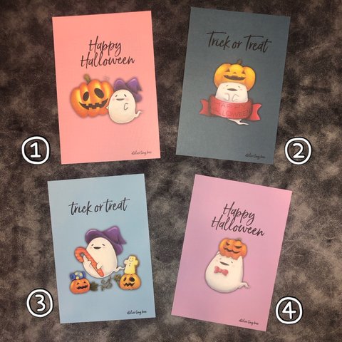 ハロウィン🎃ポストカード2枚セット