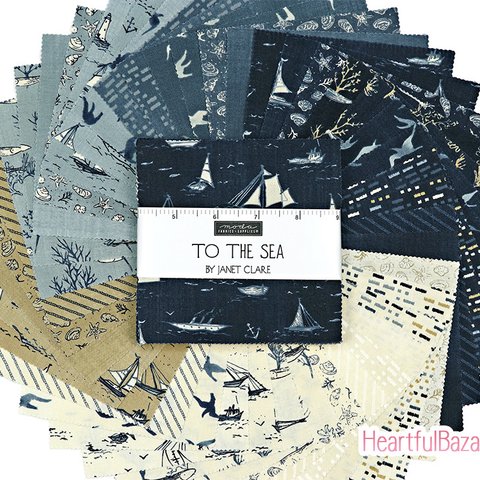 USAコットン moda charmpack 42枚セット TO THE SEA 生地 布 