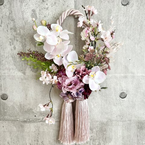 Tassel flower wreath