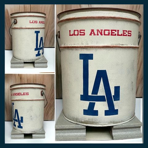 リメイクペール缶 『ロサンゼルス』薪入れ 鉢入れ プランター 傘立て ゴミ箱