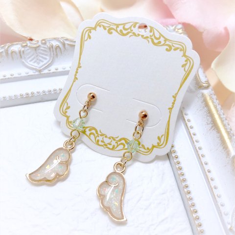 ♡見習い天使のちびちび羽根♡ピアス/イヤリング♡