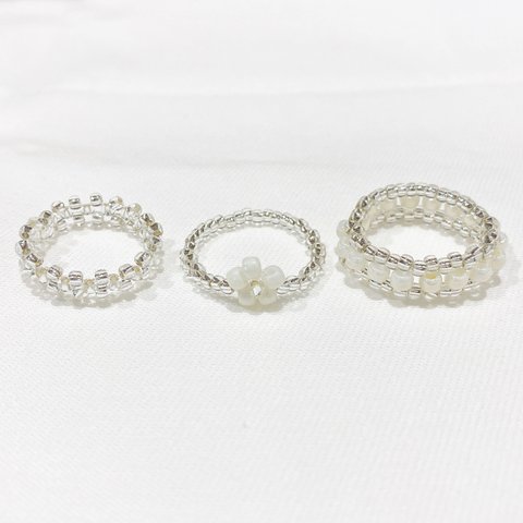 3set【crear silver×white】