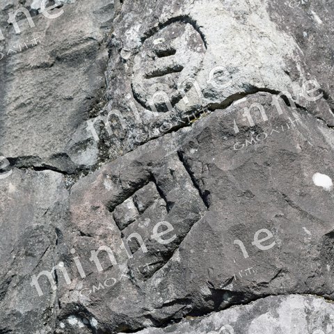 a4m040 城の石垣刻印
