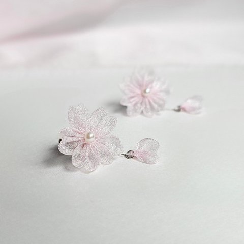 sakura to pearl .....   (earring / pierce)