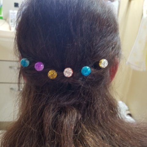 シュワシュワあめ玉　ヘアアクセサリー　