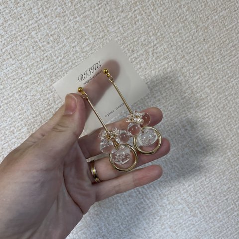 国産鈴丸のロングピアス/イヤリング