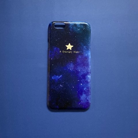 iPhone6/6s対応表面印刷スマホケース「A starlight night」＜現品限りの限定販売＞