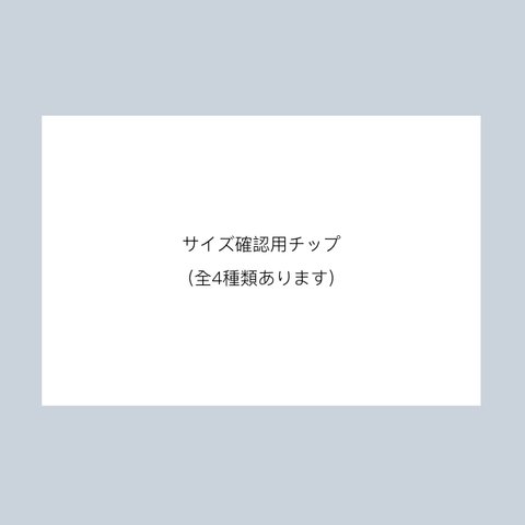 サイズ確認用ネイルチップ